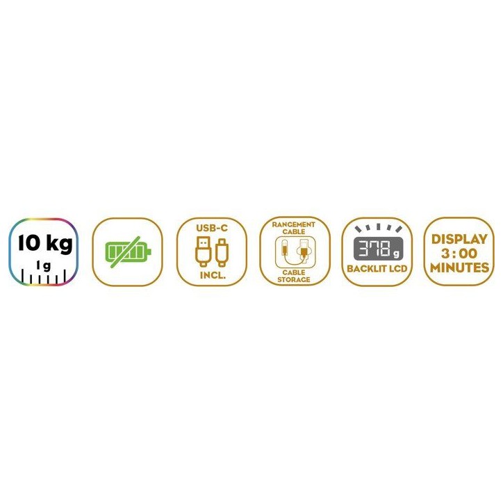 Balance de cuisine - LITTLE BALANCE - 8845 - Happy Genius 10 - USB - Sans pile - Cannelés Balance de cuisine - LITTLE BALANCE - 8845 - Happy Genius 10 - USB - Sans pile - Cannelés