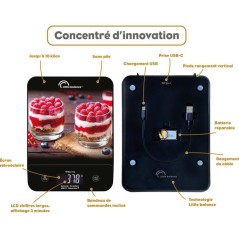 Balance de cuisine - LITTLE BALANCE - 8846 - Happy Genius 10 - USB - S
