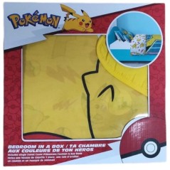 Set de chambre - POKEMON - Pikachu - Housse 140 x 200 cm + Taie 63 x 6