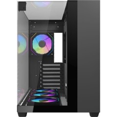 Boîtier PC - Darkflash - TH285 Noir - Moyen tour - Format ATX - 4x120