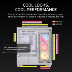 Boitier PC - CORSAIR - 3500X LXR LINK Tempered Glass Mid-Tower - 3 ven