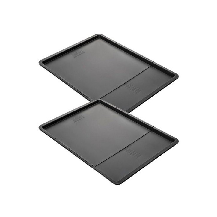 Ensemble de 2 Plaques a pâtisserie extensible - ZENKER - Black Metallic - 37 a 52 x 33 cm Ensemble de 2 Plaques a pâtisserie extensible - ZENKER - Black Metallic - 37 a 52 x 33 cm