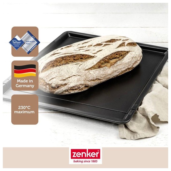 Ensemble de 2 Plaques a pâtisserie extensible - ZENKER - Black Metallic - 37 a 52 x 33 cm Ensemble de 2 Plaques a pâtisserie extensible - ZENKER - Black Metallic - 37 a 52 x 33 cm