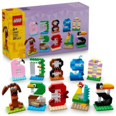 LEGO 40807 Les Chiffres d'Anniversaire - Figurines de Gâteau Animaux