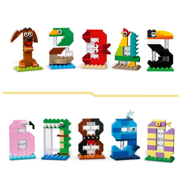 LEGO 40807 Les Chiffres d'Anniversaire - Figurines de Gâteau Animaux a Construire - Déco LEGO 40807 Les Chiffres d'Anniversaire - Figurines de Gâteau Animaux a Construire - Déco