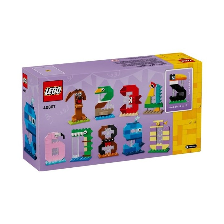 LEGO 40807 Les Chiffres d'Anniversaire - Figurines de Gâteau Animaux a Construire - Déco LEGO 40807 Les Chiffres d'Anniversaire - Figurines de Gâteau Animaux a Construire - Déco