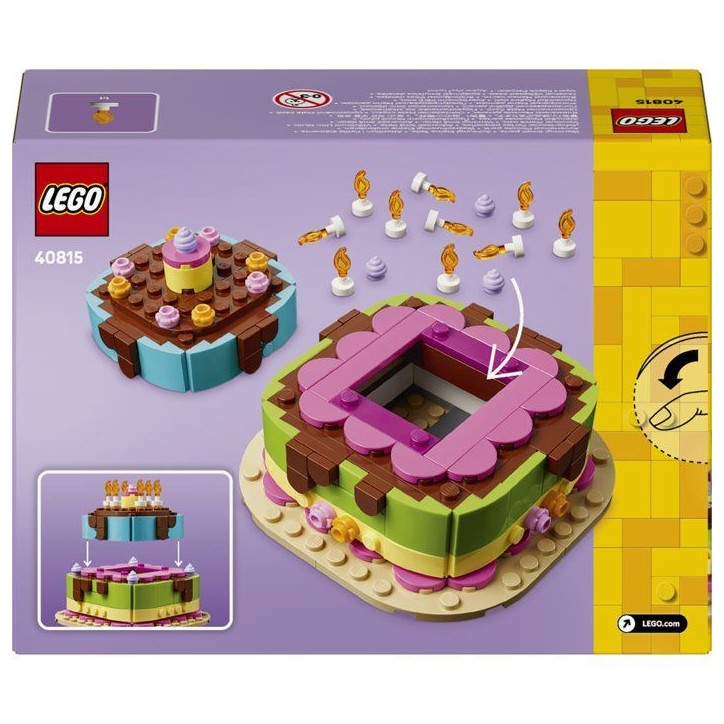 LEGO 40815 Le Gâteau d'Anniversaire - Jeu de Construction des 7 ans - Décoration de Table LEGO 40815 Le Gâteau d'Anniversaire - Jeu de Construction des 7 ans - Décoration de Table