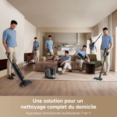 DREAME H15 Mix Aspirateur Laveur 7-en-1 - Bras robotique IA - Nettoyag