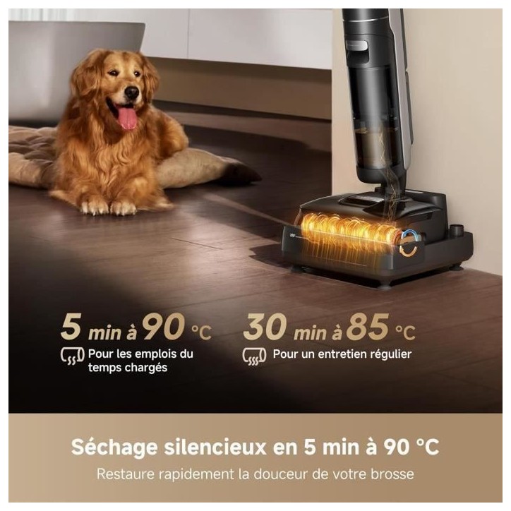 DREAME H15 Mix Aspirateur Laveur 7-en-1 - Bras robotique IA - Nettoyage des Bords Triple - 23 kPa - Lavage Brosse a l'eau a 100 DREAME H15 Mix Aspirateur Laveur 7-en-1 - Bras robotique IA - Nettoyage des Bords Triple - 23 kPa - Lavage Brosse a l'eau a 100