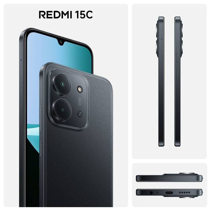 XIAOMI - Redmi 15C - 4 / 256 Go - Noir