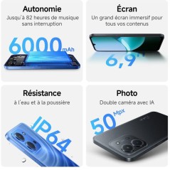 XIAOMI - Redmi 15C - 4 / 256 Go - Noir