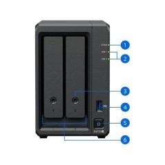 Serveur NAS PME - SYNOLOGY - DS725+ - 2 baies - 4 Go de RAM