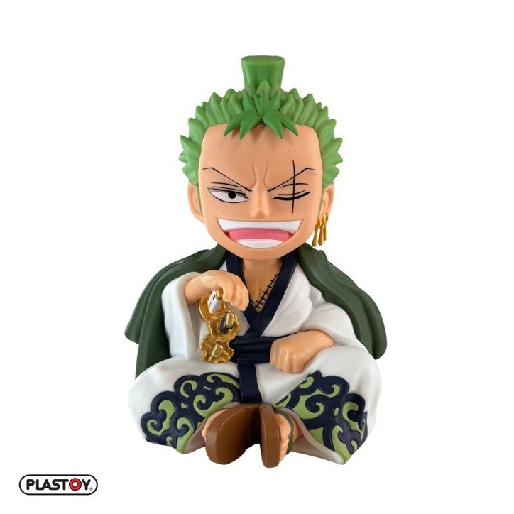Tirelire - PLASTOY - One Piece Zorojuro - Plastique - 15 cm Tirelire - PLASTOY - One Piece Zorojuro - Plastique - 15 cm
