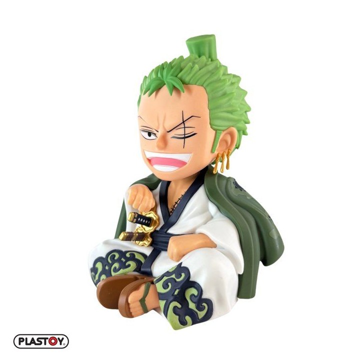 Tirelire - PLASTOY - One Piece Zorojuro - Plastique - 15 cm Tirelire - PLASTOY - One Piece Zorojuro - Plastique - 15 cm