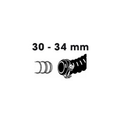 Lot de 2 colliers de serrage - UBBINK - Diametre 30-34 mm - Galvanisés - Pour tuyau spiralé