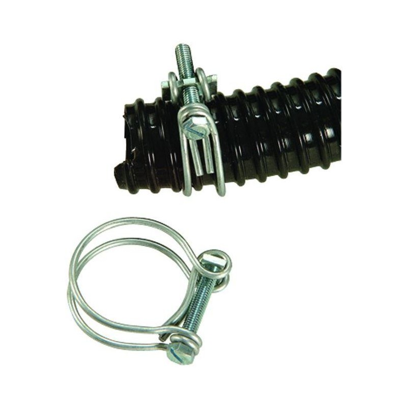 Lot de 2 colliers de serrage - UBBINK - Diametre 25-29 mm - Galvanisé
