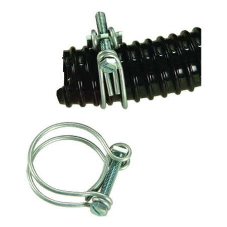 Lot de 2 colliers de serrage - UBBINK - Diametre 25-29 mm - Galvanisé
