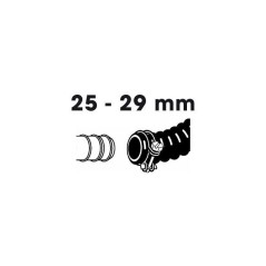 Lot de 2 colliers de serrage - UBBINK - Diametre 25-29 mm - Galvanisés - Pour tuyau spiralé