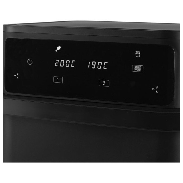 Friteuse sans huile HKoeNIG - FRY960 - Capacité 10L convertible 2 x 5L - 8 programmes de cuisson - 2400W Friteuse sans huile HKoeNIG - FRY960 - Capacité 10L convertible 2 x 5L - 8 programmes de cuisson - 2400W