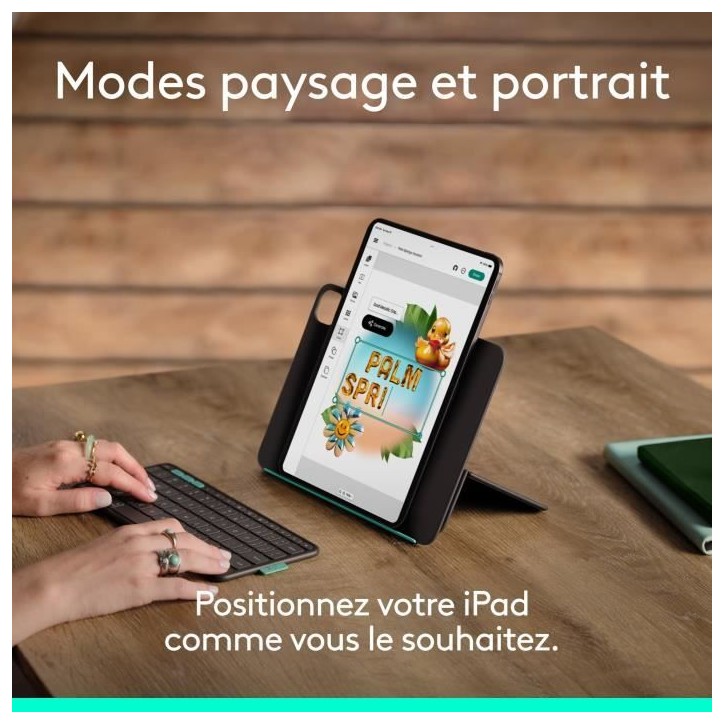 Etui clavier - Logitech - Flip Folio - Pour iPad et iPad Air 11 pouces (M4 et M5) (M2, M3 & M4) (5e génération) - Graphite Etui clavier - Logitech - Flip Folio - Pour iPad et iPad Air 11 pouces (M4 et M5) (M2, M3 & M4) (5e génération) - Graphite
