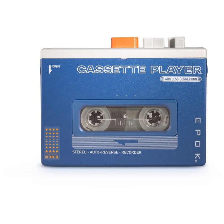 Baladeur Cassette - BIGBEN - Bluetooth - REWIND+ - Bleu Baladeur Cassette - BIGBEN - Bluetooth - REWIND+ - Bleu