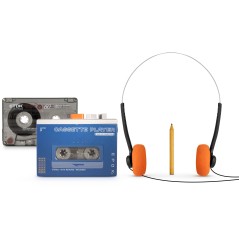 Baladeur Cassette - BIGBEN - Bluetooth - REWIND+ - Bleu