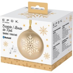 Enceinte bluetooth - BIGBEN - Format Boule de Noël - Or