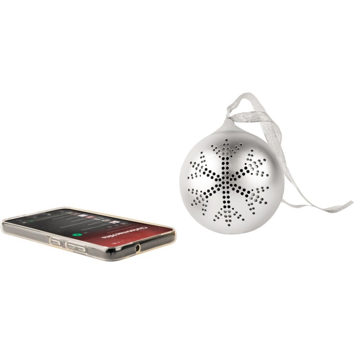 Enceinte bluetooth - BIGBEN - Format Boule de Noël - Argent