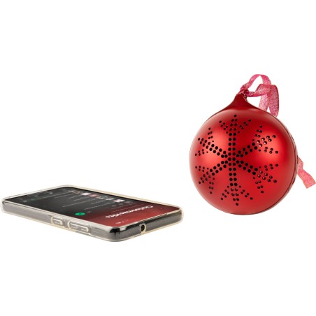 Enceinte bluetooth - BIGBEN - Format Boule de Noël - Rouge
