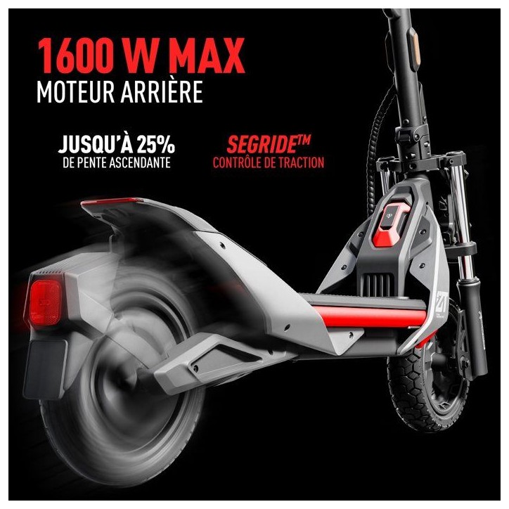 Trottinette électrique - SEGWAY - ZT3 Pro I - 1600 W - 11 - Vitesse 25 km max - Autonomie jusqu'a 70 km Trottinette électrique - SEGWAY - ZT3 Pro I - 1600 W - 11 - Vitesse 25 km max - Autonomie jusqu'a 70 km
