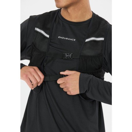 Gilet de Course - ENDURANCE - Boona Gourdes Souples Inclues - Taille L/XL - Noir