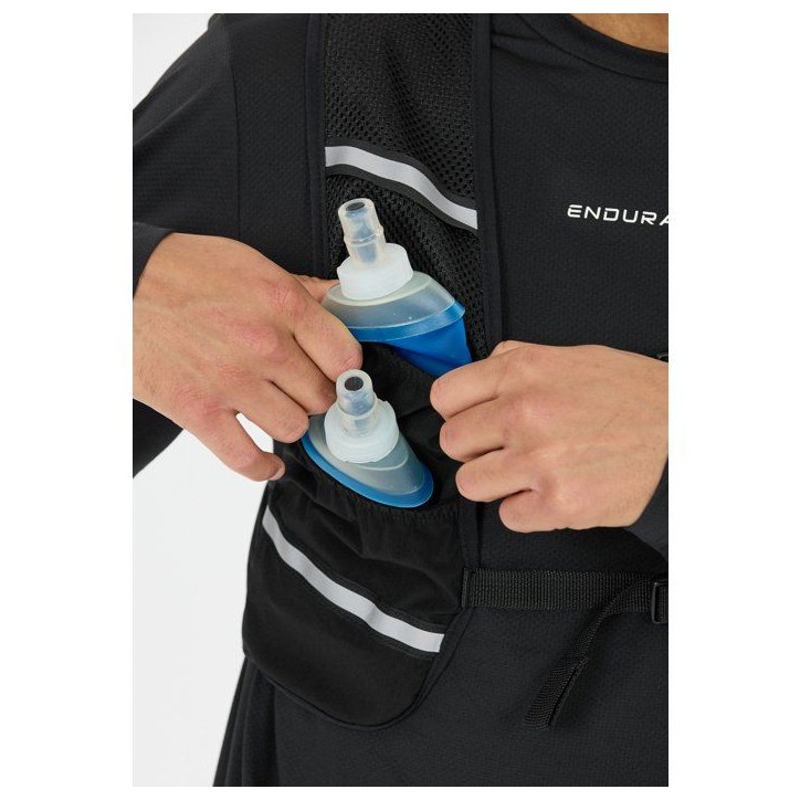 Gilet de Course - ENDURANCE - Boona Gourdes Souples Inclues - Taille L/XL - Noir Gilet de Course - ENDURANCE - Boona Gourdes Souples Inclues - Taille L/XL - Noir