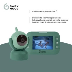 Babymoov Babyphone vidéo YOO Twist - Caméra motorisée avec vue a 36