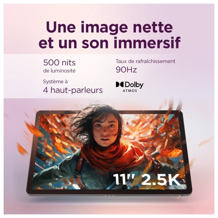Tablette tactile LENOVO Idea Tab - 11 2,5K IPS - 8 Go RAM - Stockage 128 Go - Gris+ Stylet Tablette tactile LENOVO Idea Tab - 11 2,5K IPS - 8 Go RAM - Stockage 128 Go - Gris+ Stylet