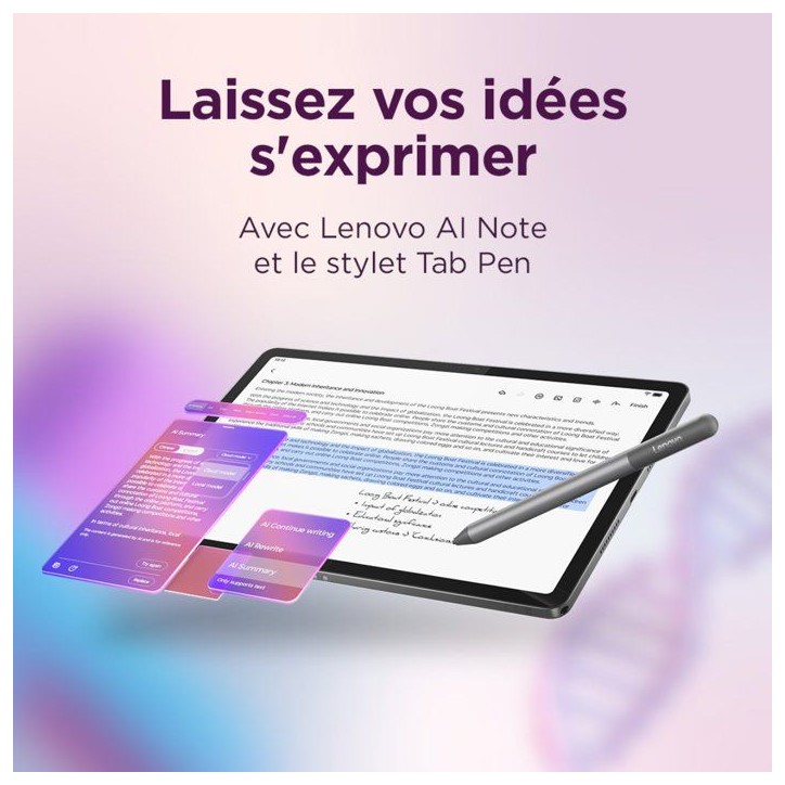 Tablette tactile LENOVO Idea Tab - 11 2,5K IPS - 8 Go RAM - Stockage 128 Go - Gris+ Stylet Tablette tactile LENOVO Idea Tab - 11 2,5K IPS - 8 Go RAM - Stockage 128 Go - Gris+ Stylet