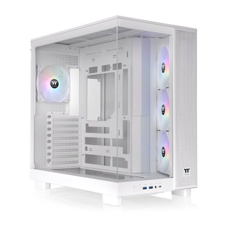 Boîtier PC sans alimentation - THERMALTAKE - View 380 XL TG ARGB Snow