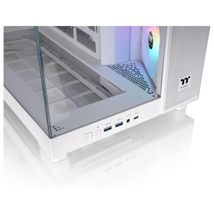 Boîtier PC sans alimentation - THERMALTAKE - View 380 XL TG ARGB Snow - Moyen tour - Format ATX - 4x120mm A-RGB inclus - Blanc Boîtier PC sans alimentation - THERMALTAKE - View 380 XL TG ARGB Snow - Moyen tour - Format ATX - 4x120mm A-RGB inclus - Blanc