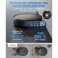 ECOVACS X11 OMNICYCLONE - Robot Aspirateur Laveur sans Sac - 19500 Pa