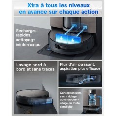 ECOVACS X11 OMNICYCLONE - Robot Aspirateur Laveur sans Sac - 19500 Pa