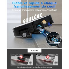 ECOVACS X11 OMNICYCLONE - Robot Aspirateur Laveur sans Sac - 19500 Pa