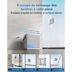 ECOVACS W2s OMNI - Robot Nettoyeur de vitres avec Station - Nettoyage