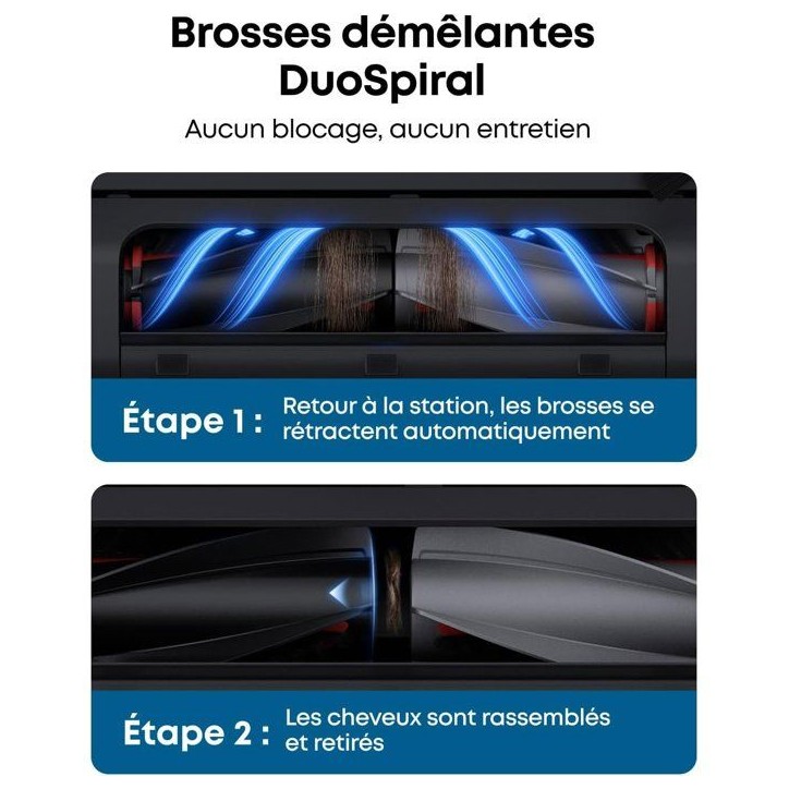 EUFY Omni E25 - Robot Aspirateur Laveur - Systeme HydroJet - 20 000 Pa - Brosses démelantes DuoSpiral - Station Tout-en-Un EUFY Omni E25 - Robot Aspirateur Laveur - Systeme HydroJet - 20 000 Pa - Brosses démelantes DuoSpiral - Station Tout-en-Un