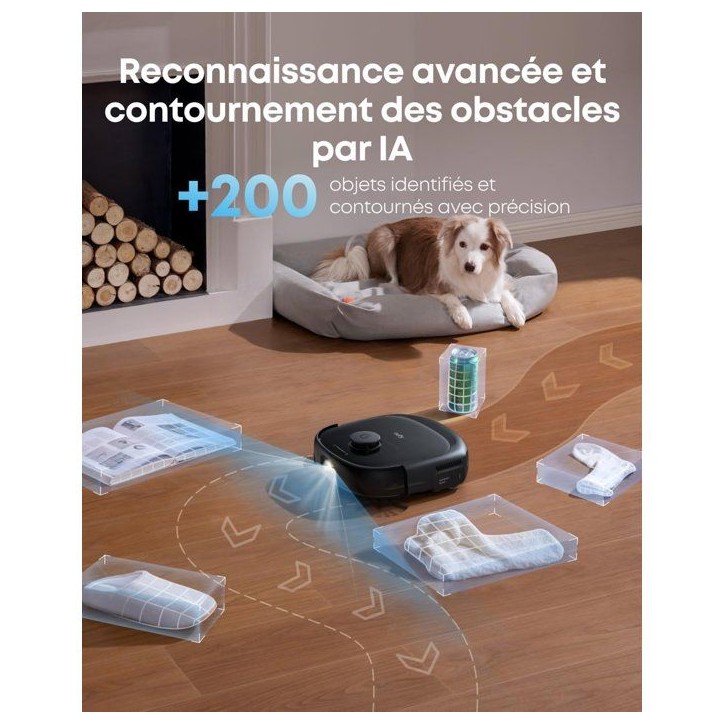 EUFY Omni E25 - Robot Aspirateur Laveur - Systeme HydroJet - 20 000 Pa - Brosses démelantes DuoSpiral - Station Tout-en-Un EUFY Omni E25 - Robot Aspirateur Laveur - Systeme HydroJet - 20 000 Pa - Brosses démelantes DuoSpiral - Station Tout-en-Un