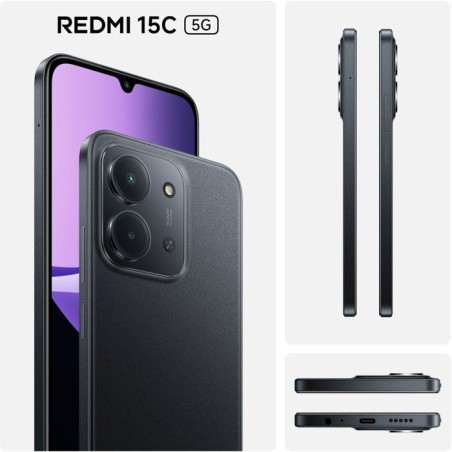 XIAOMI - Redmi Note 15C 5G - 4 / 256 Go - Noir