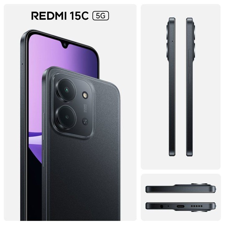 XIAOMI - Redmi Note 15C 5G - 4 / 256 Go - Noir XIAOMI - Redmi Note 15C 5G - 4 / 256 Go - Noir