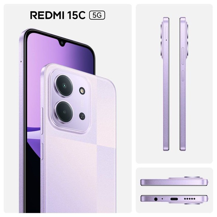 XIAOMI - Redmi Note 15C 5G - 4 / 256 Go - Violet XIAOMI - Redmi Note 15C 5G - 4 / 256 Go - Violet