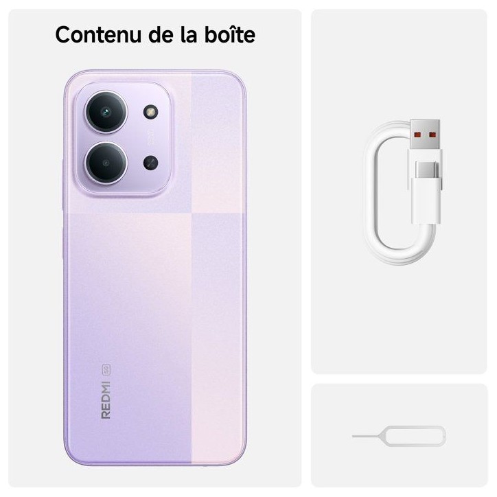 XIAOMI - Redmi Note 15C 5G - 4 / 256 Go - Violet XIAOMI - Redmi Note 15C 5G - 4 / 256 Go - Violet