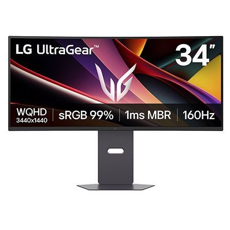Ecran PC Gamer Incurvé - LG - 34'' - QHD - 160Hz - Dalle VA - 5ms - A