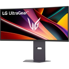 Ecran PC Gamer Incurvé - LG - 34'' - QHD - 160Hz - Dalle VA - 5ms - Ajustable en hauteur - 34G600A-B