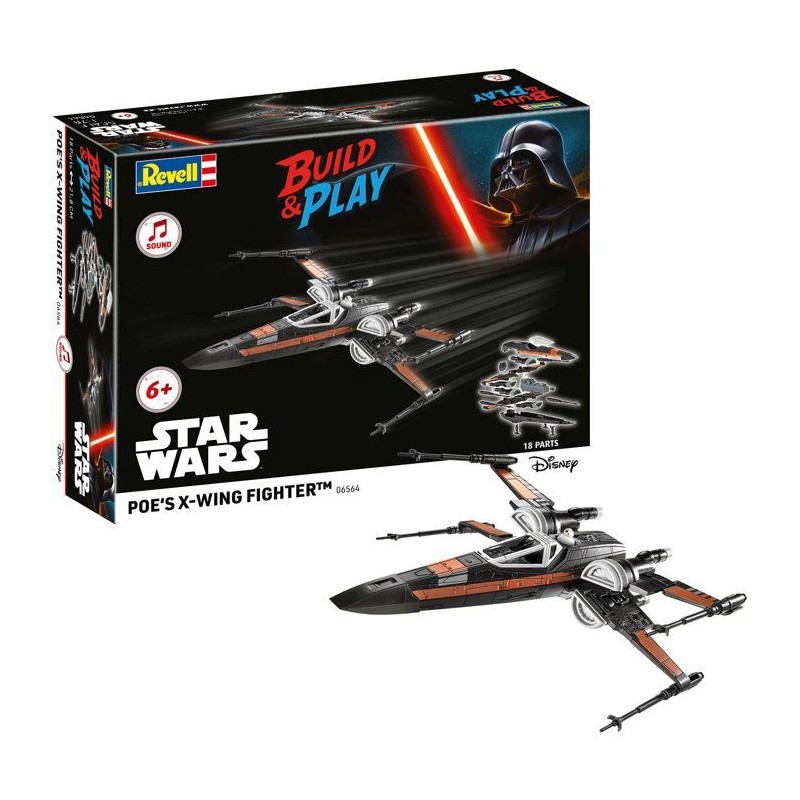 Vaisseau a construire - REVELL - Build & Play - Star Wars - Poe X-Wing